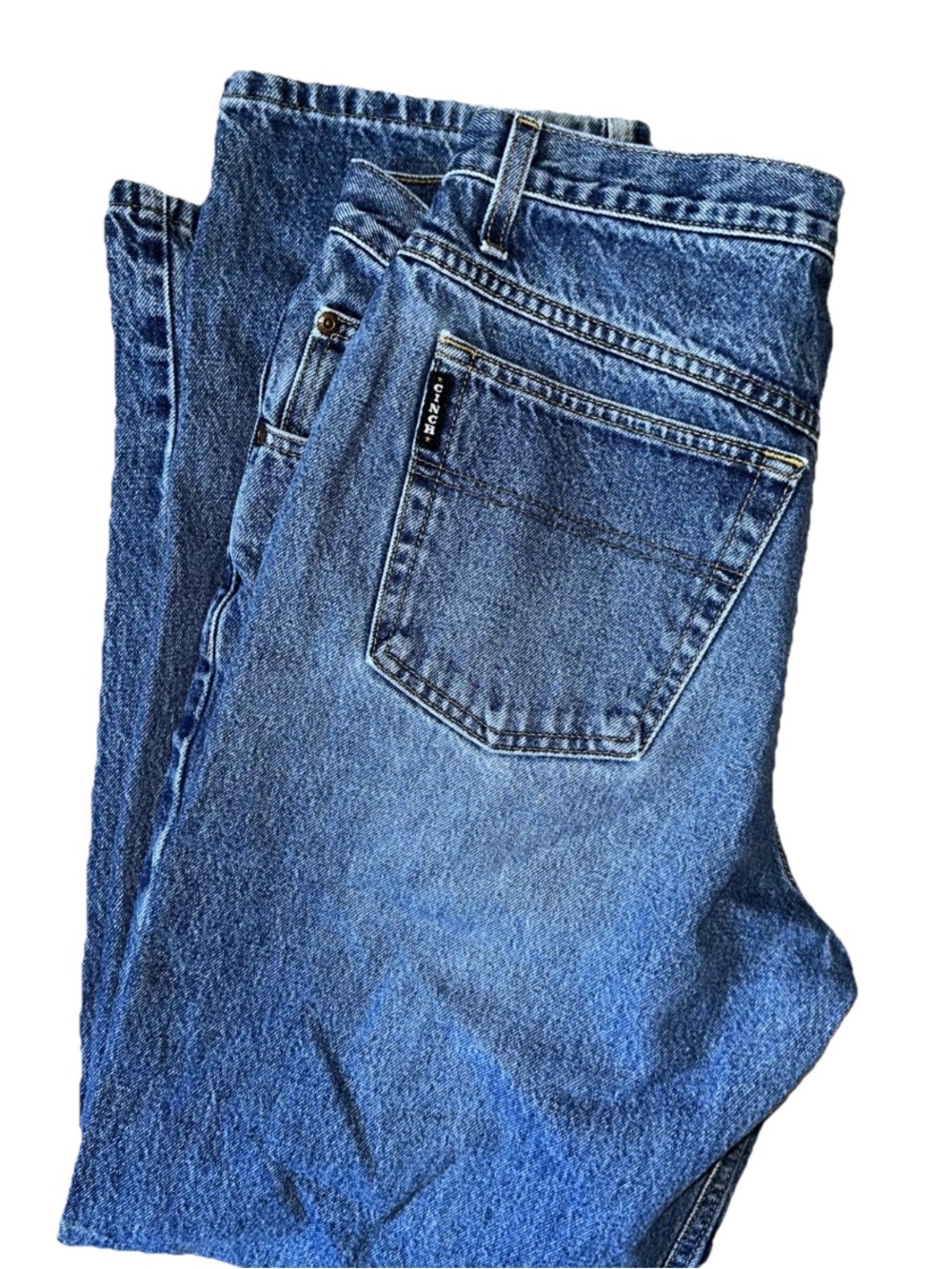 Cinch Black Label Jeans Mens 34x32 Dark Wash Denim Western Cowboy